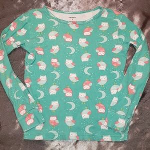 Carters Owl Print Sleepwear Top